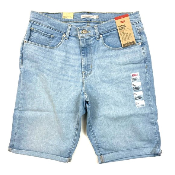 Levi's Pants - Women's Levi's Bermuda Blue Jean Shorts (299690055) Slate Await - 8 / W29